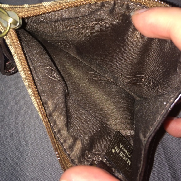 π€ Authentic Vintage Coach Signature Keychain Coin Purse π€ - Picture 4 of 4