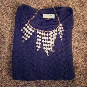 Navy Blue Knit Sonoma Sweater