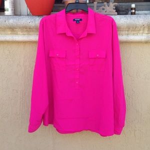 Neon pink blouse! Old Navy brand