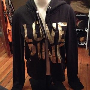 Victorias Secret PINK cheetah sequenced zip-up