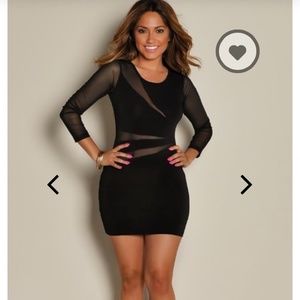 Sexy 3/4 sleeve Mesh Dress🔥