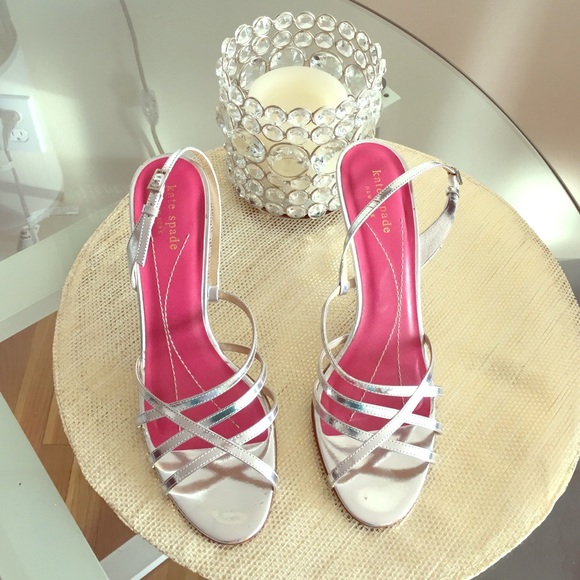 KATE SPADE Silver Heels!