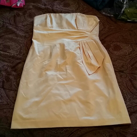 Yellow cocktail dress