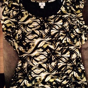 Butterfly sleeve dress top