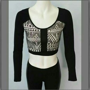 🔥SALE - Long Slv Crop Top