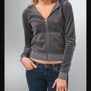 Juicy Couture Velour Gray Hoodie