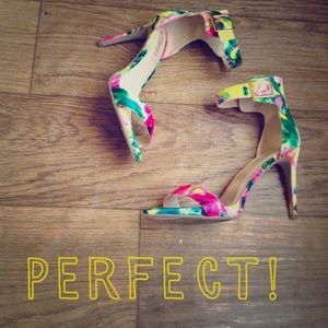 Floral Heels & Leather Boots