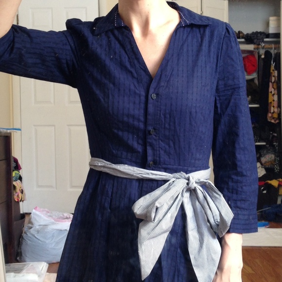 🚫SOLD IN BUNDLE🚫Anthro high-low shirtdress - Picture 3 of 3