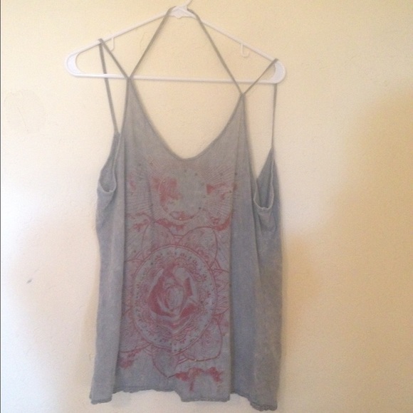Urban Outfitters Studded Rose Moon Tank