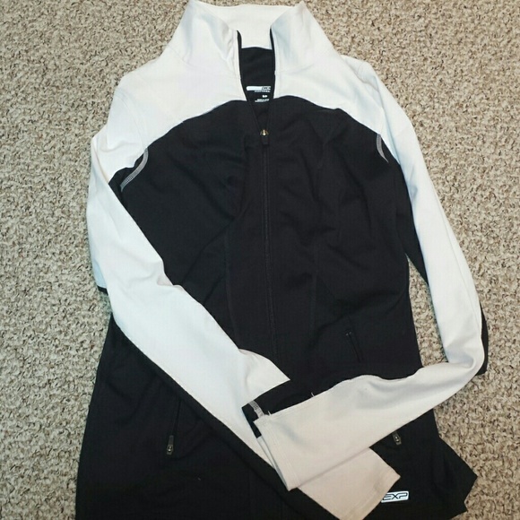 Express core performance athletic zip up jacket