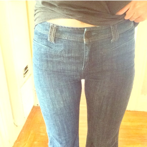 Free People high waist bell bottom/flares size 30
