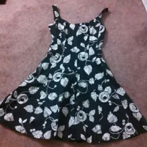 Audrey Hepburn Nine West Black and White Dress
