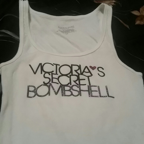 Victoria's secret bombshell white tank top