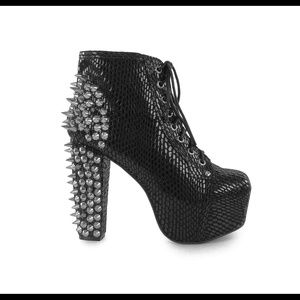 Jeffrey Campbell spiked snakeskin Litas!