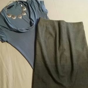 The Limited grey ombre skirt sz 10