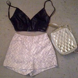 NEW Glittery high waist shorts