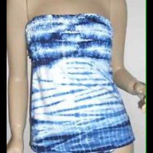 LUCKY BRAND SWIM SUIT TANKINI SIZE SMALL BLUE
