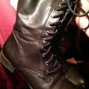 Forever 21 black combat boots
