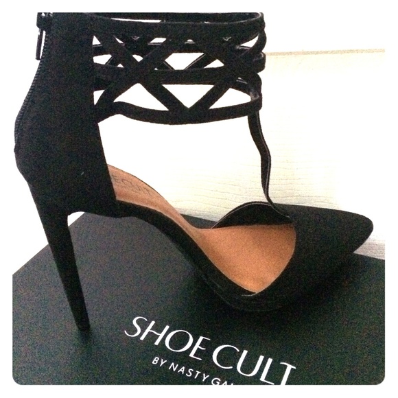 Black suede shoes