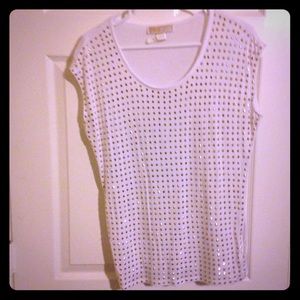 White shirt with gold pins SOLD