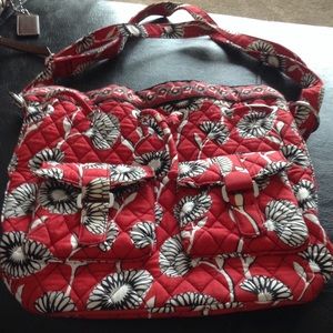 Adorable black and red Vera Bradley shoulder bag
