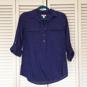 Cotton/ Linen collard shirt