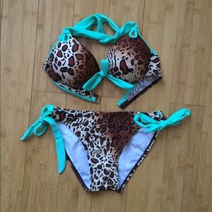 Two piece push up bikini.