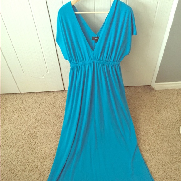 V neck cotton maxi dress size M