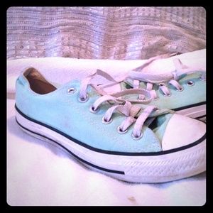 Mint green converse