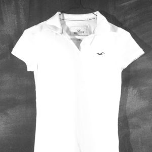 White Hollister Polo🏇