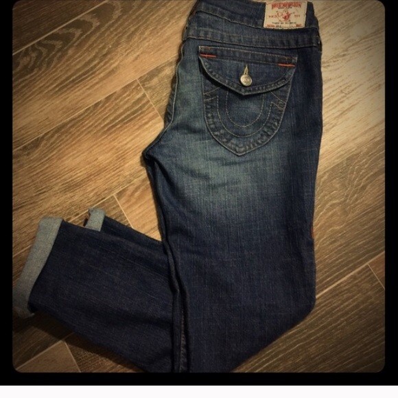 True Religion Cuffed Jeans