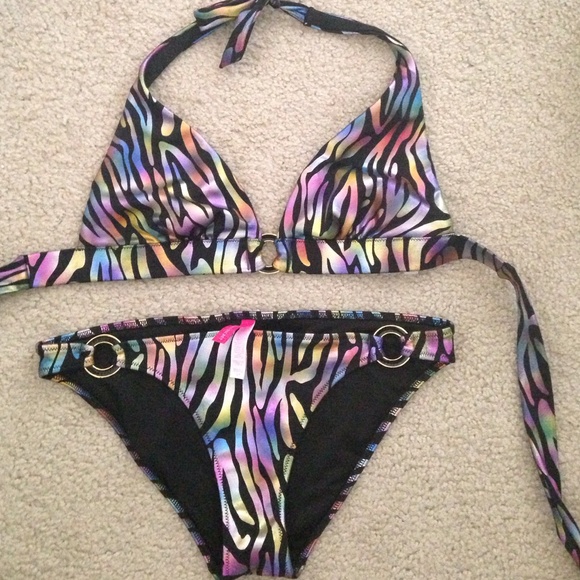 Zebra print Victoria secret bikini!
