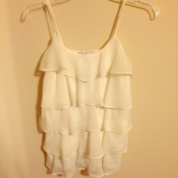 Ruffled top.