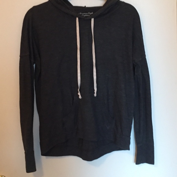 Charcoal grey American Eagle slouchy hoodie