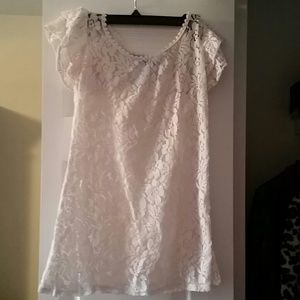 White lace top