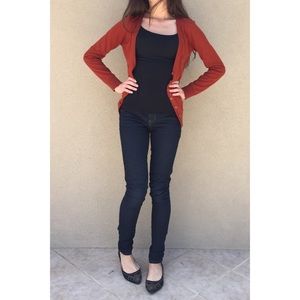 Rusty orange color Forever 21 cardigan