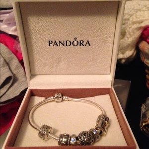 Pandora Charm bracelet with charms