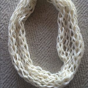 Off-white homemade infinity scarf
