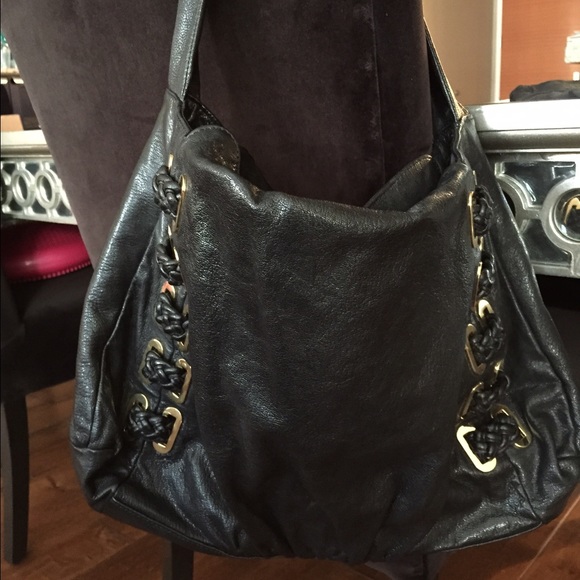 Black leather Treesje purse - Picture 2 of 7