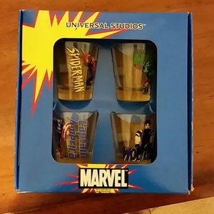 Unused marvel shot glasses