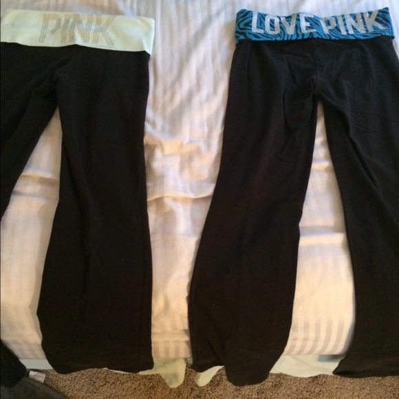 2 pairs of Victoria's Secret PINK yoga pants