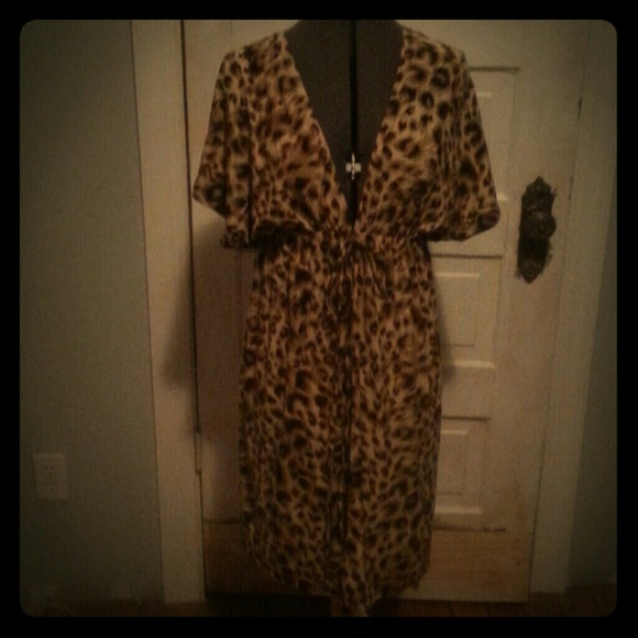 Leopard print dress