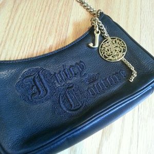 Black Leather Small Juicy Handbag