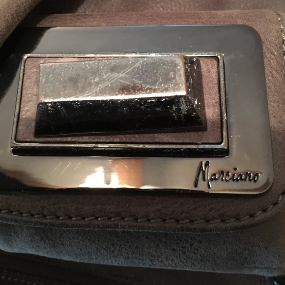 Guess by Marciano Gray Studded Satchel - Picture 3 of 4