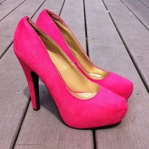 Pretty pink pumps.