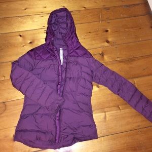Lululemon eggplant puffy coat