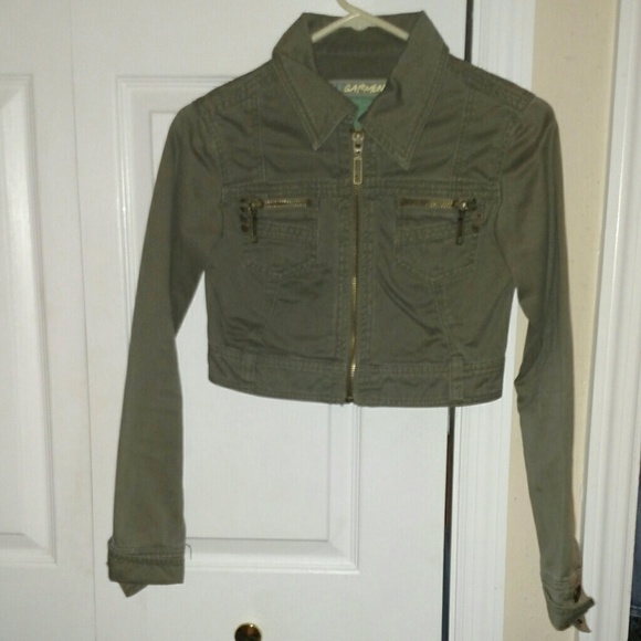 Bershka  green denim jacket