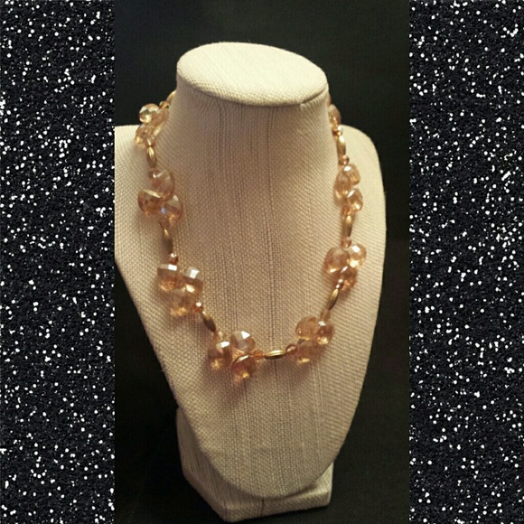 Amazingly Brilliant-cut glass beaded necklace.