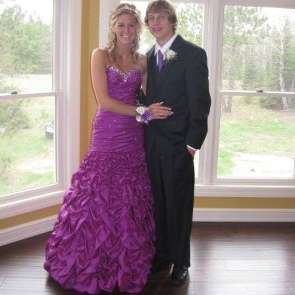 Purple prom dress