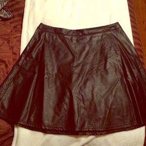 Leather skirt